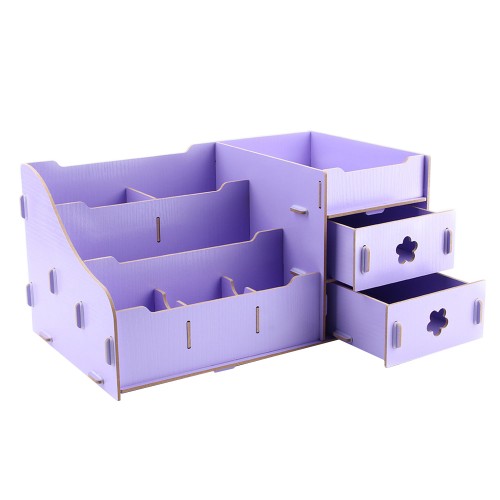 Oem Diy Organizer Box Storage Office Supplies Purple