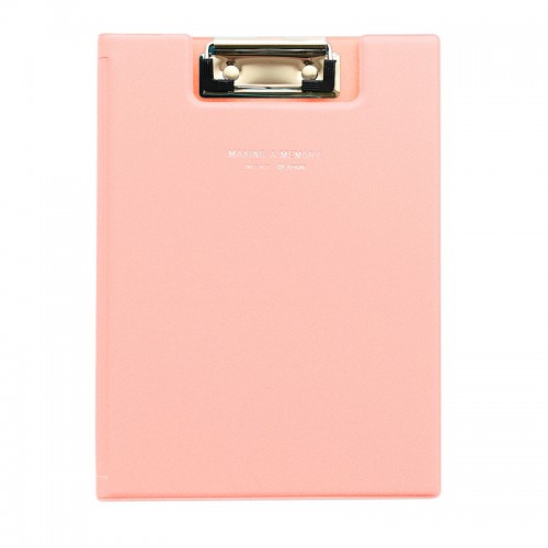DELI - File Clip Board Writing Pad Office Supply Pink