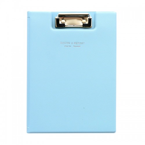 DELI - File Clip Board Writing Pad Office Supply Sky Blue