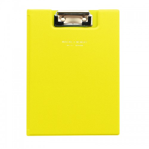 DELI - File Clip Board Writing Pad Office Supply Yellow