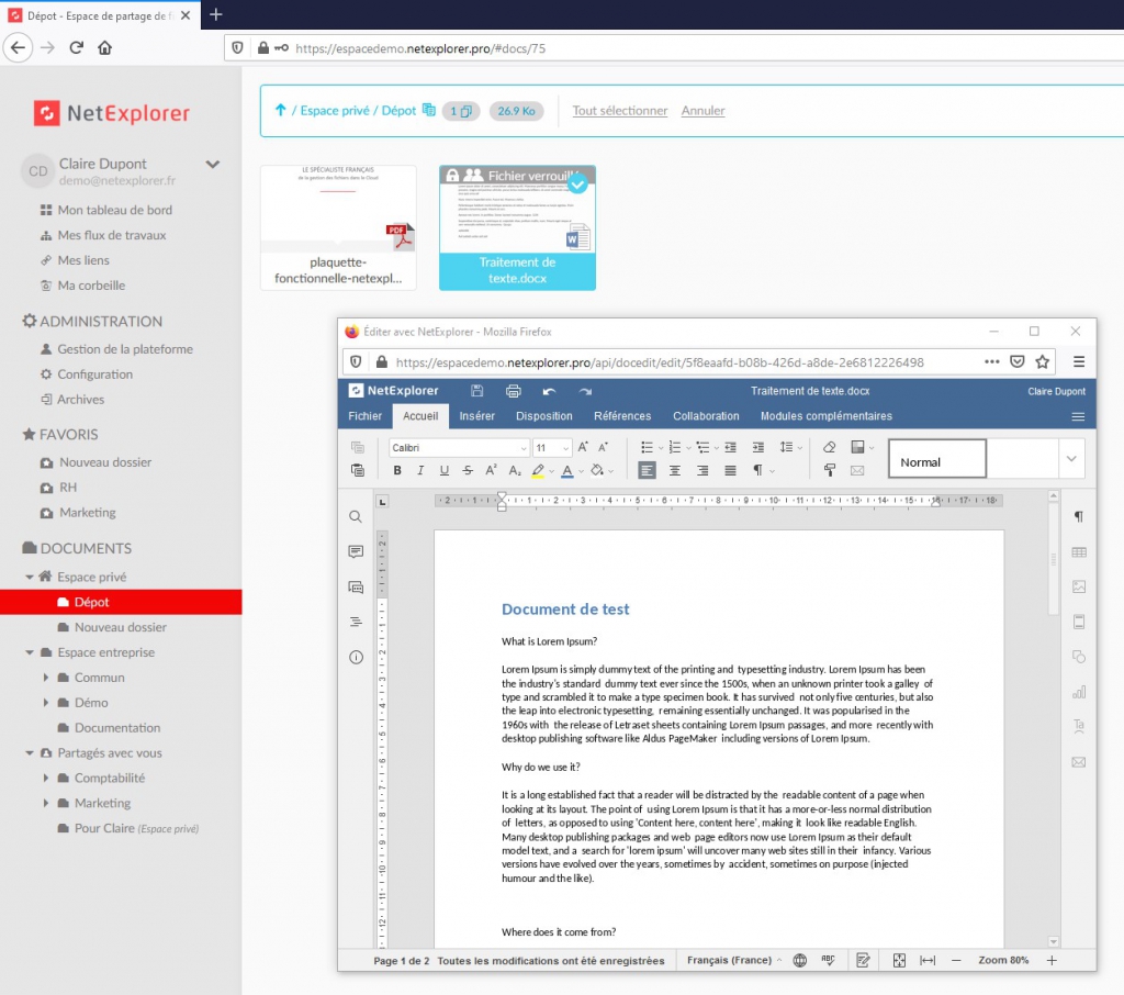 NetExplorer intègre ONLYOFFICE Docs : la solution souveraine et sécurisée pour traiter les données de santé sensibles